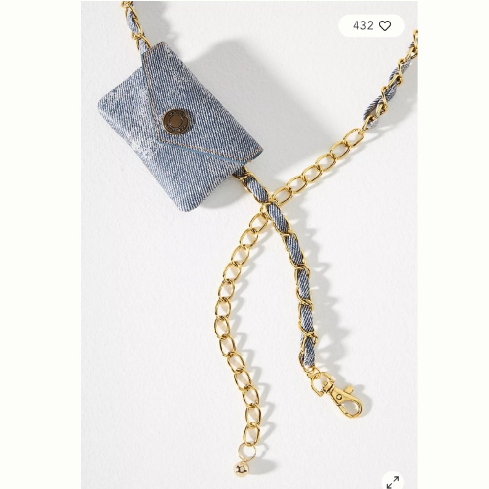 BY ANTHROPOLOGIE CHAIN COIN PURSE
